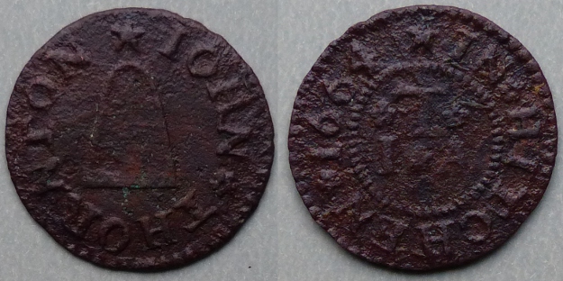 Hitchin, John Thornton 1664 farthing
